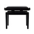 BOSTON PB2/2525 Satin black Piano bench seat with black vinyl seat