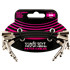 ERNIE BALL EB6221 Flat ribbon patch cables 15cm Black - 3pack