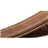 TAYLOR Wings Distressed Leather Strap Dark Brown 2.5&quot;