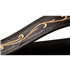 TAYLOR Spring Vine 2.5&quot; Embroidered Leather Guitar Strap Chocolate Brown