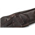 TAYLOR Spring Vine 2.5&quot; Embroidered Leather Guitar Strap Chocolate Brown