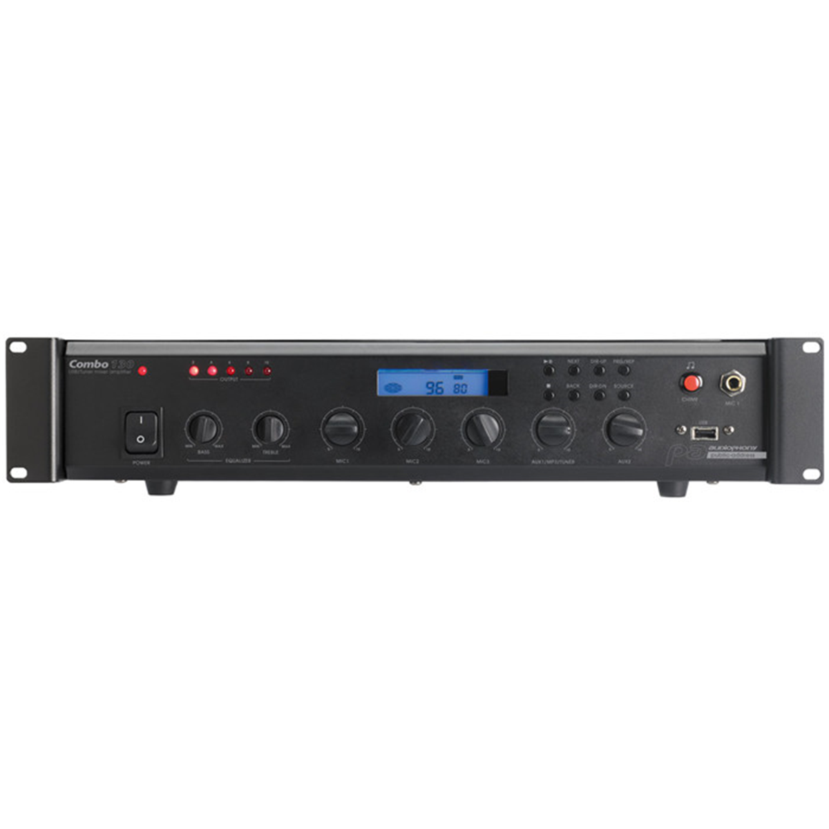 AUDIOPHONY Combo0130 Combiné Mixer / Ampli 100Volt