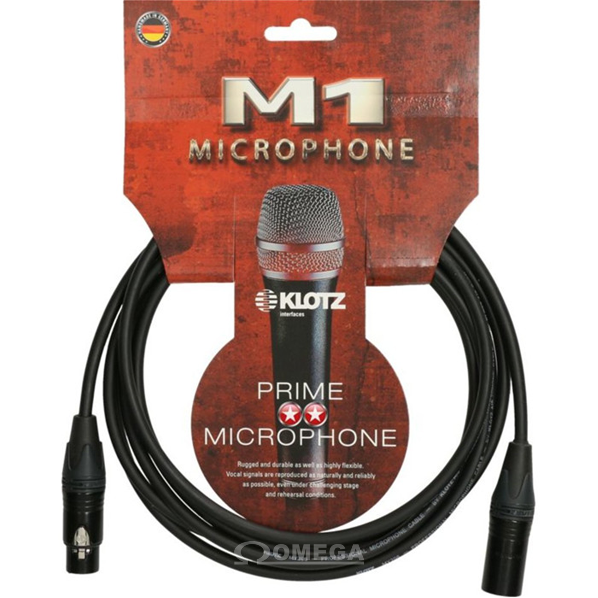 B-STOCK KLOTZ M1FM1N-0500 Câble XLR-XLR 5m Noir (pas de packaging)