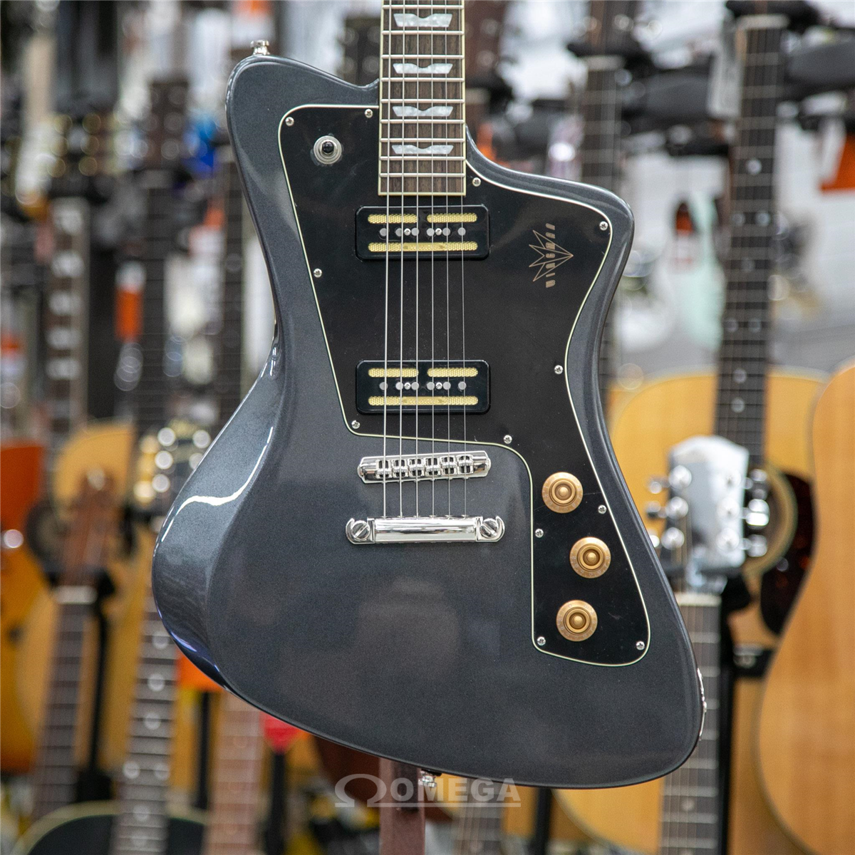 Omega Music BAUM Wingman Dark Moon Electric Guitar