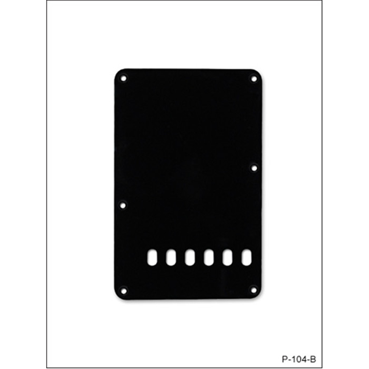 BOSTON BP-113-BM BLACK Back Plate Type Strat 1 Ply
