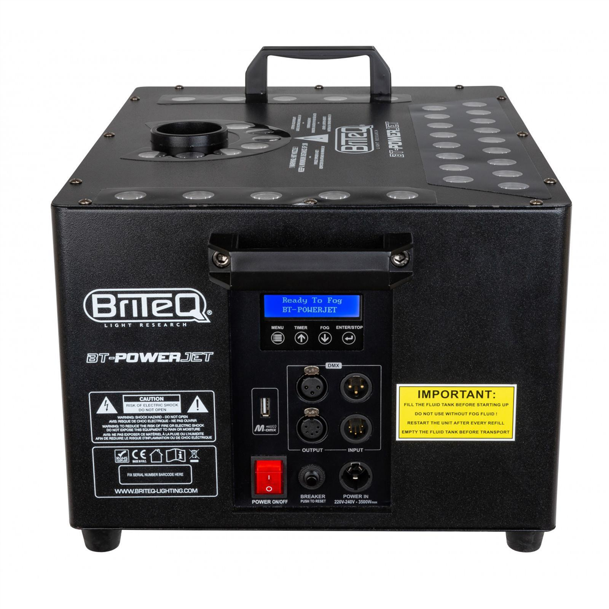 Omega Music  BRITEQ BT-Powerjet - Générateur de Fumée