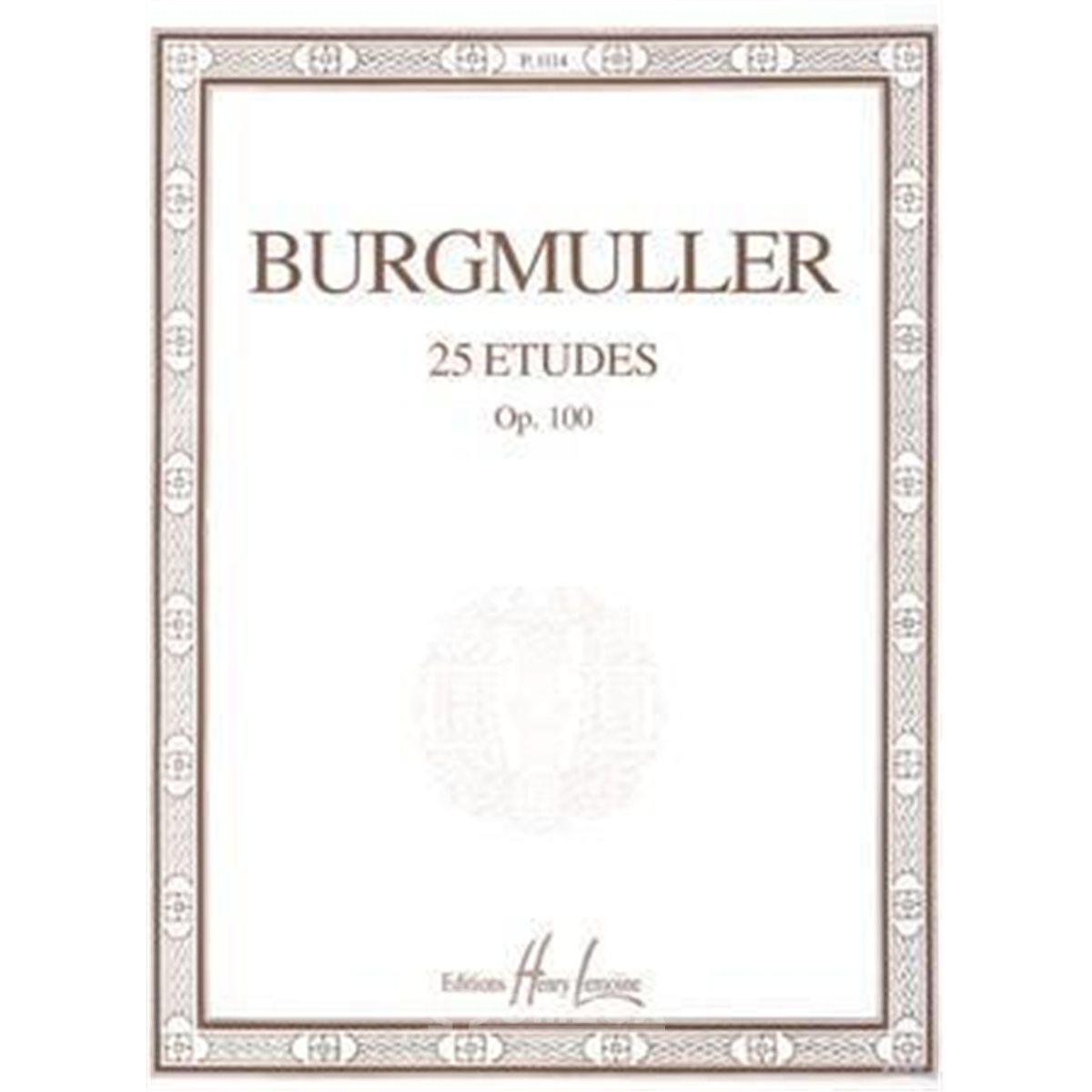 BURGMULLER Opus 100 25 études faciles
