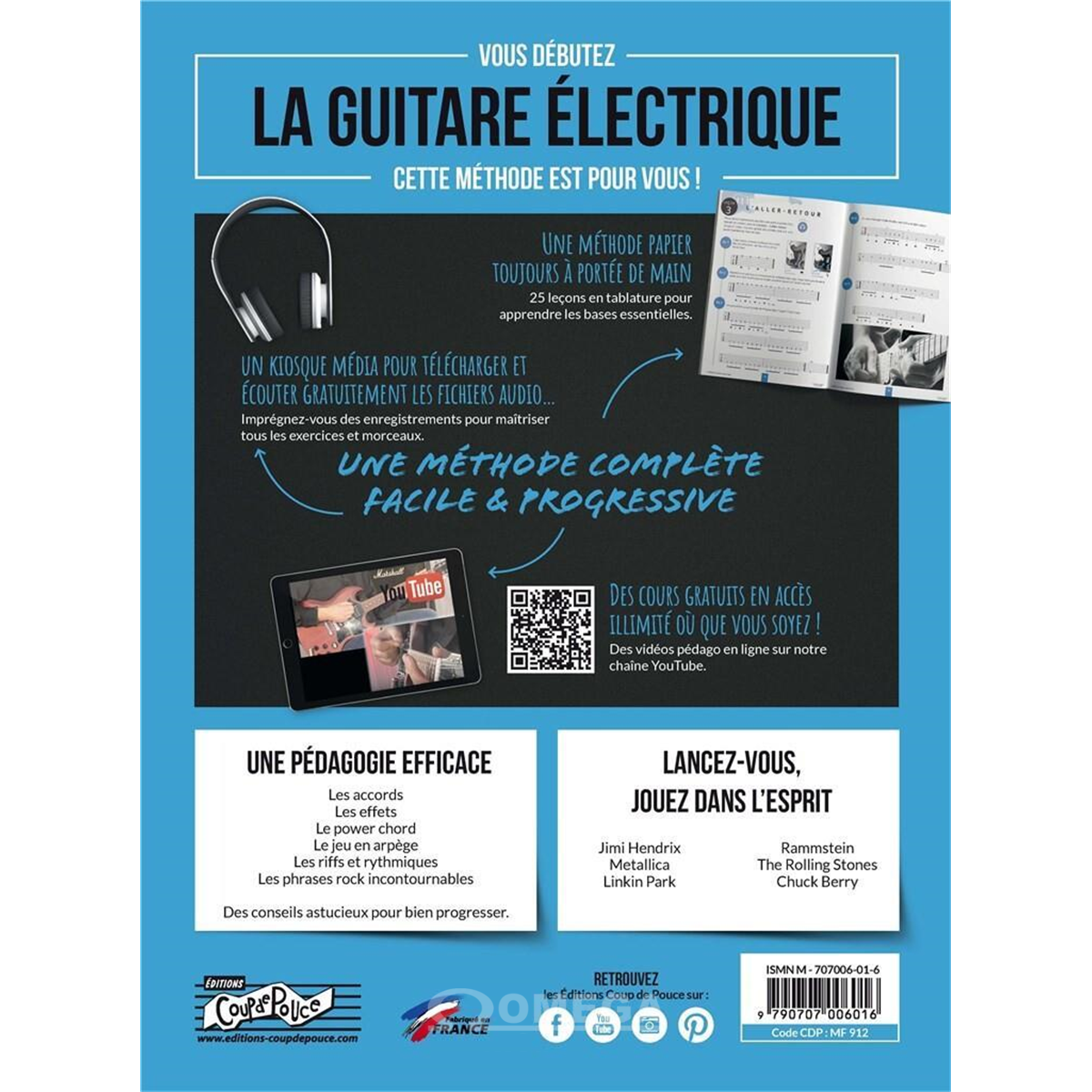 COUP DE POUCE Méthode Guitare Rock Débutant Vol 2
