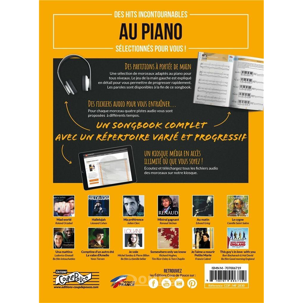 COUP DE POUCE Songbook Piano Vol 1