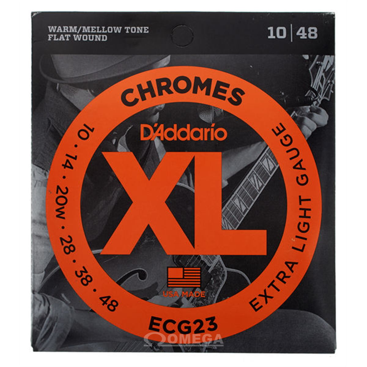 D ADDARIO ECG23 Chrome Flatwound Stainless 10-48