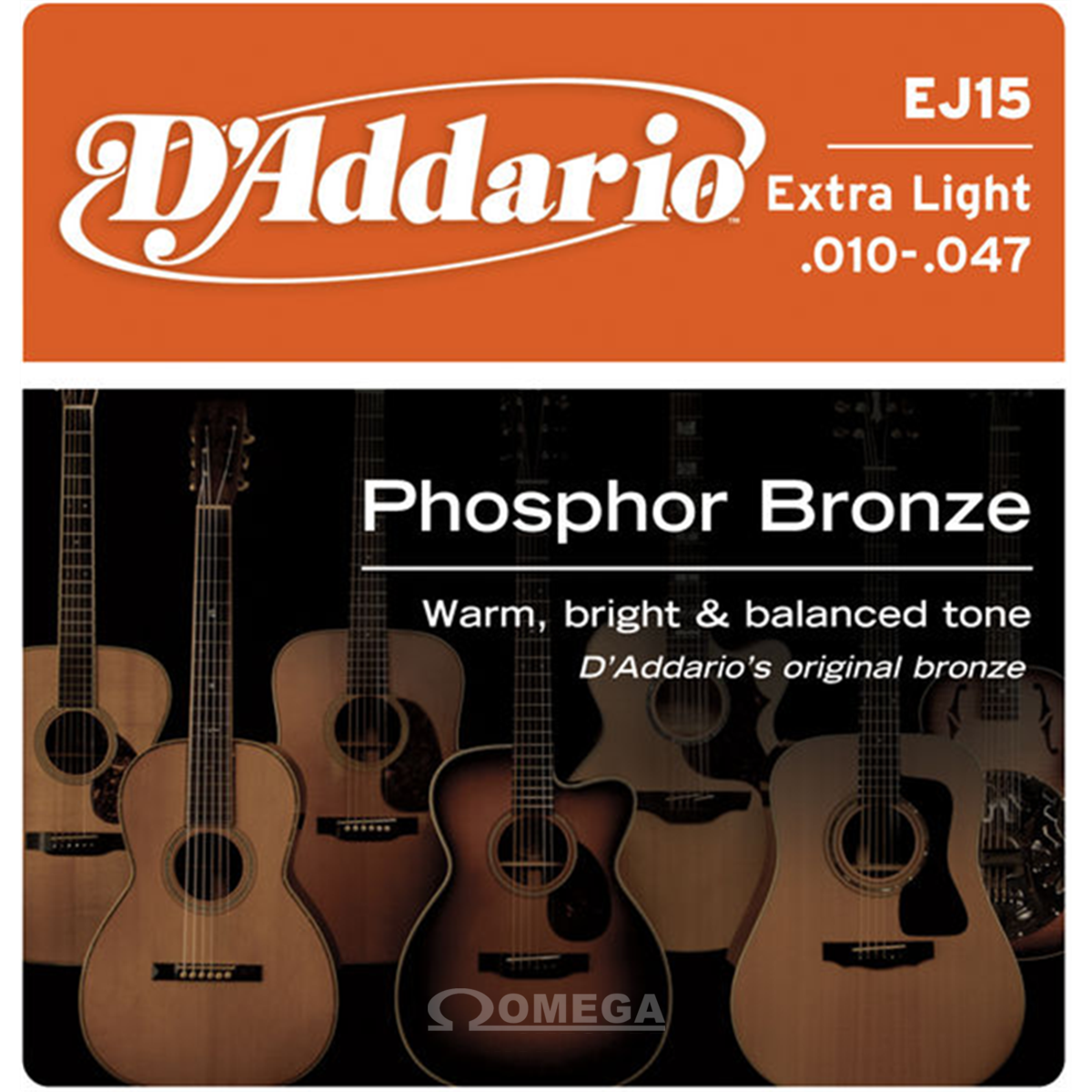Jeu de cordes Folk Phosphore-Bronze Extra-light 10-47