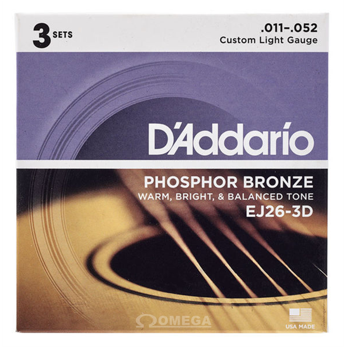 D ADDARIO EJ26-3D Phosphor Bronze 11-52 - 3 pack