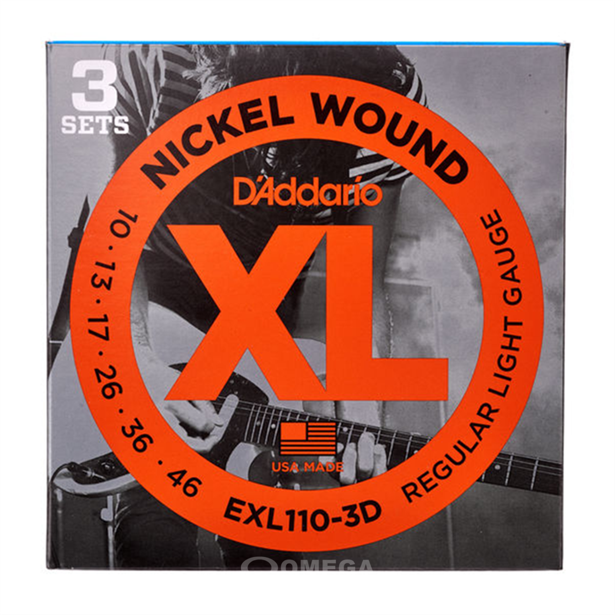 D ADDARIO EXL-110-3D Nickel Wound 010-046 3-Pack