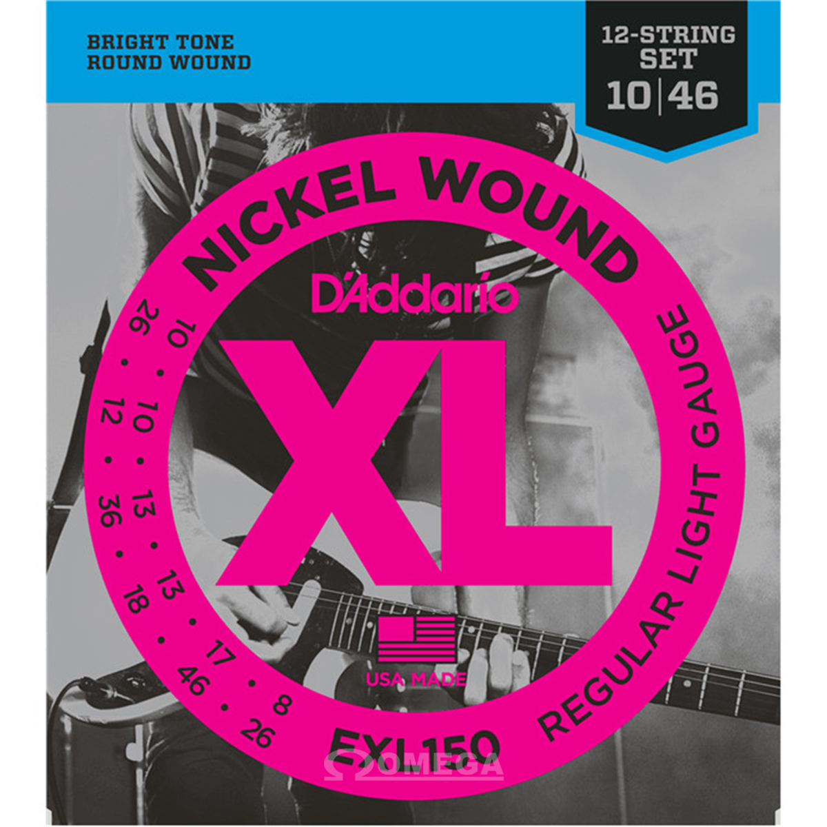 D ADDARIO EXL-150 Nickel Wound 010-046 12 cordes