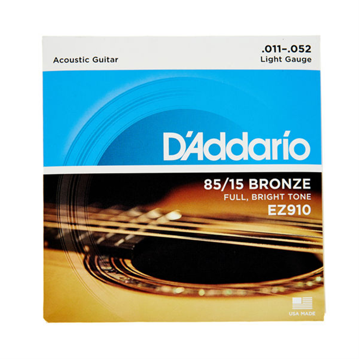 Omega Music  D'ADDARIO EZ910 Cordes Guitare Acoustique 11-52