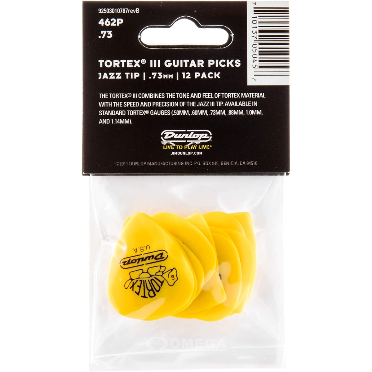 Omega Music | DUNLOP Tortex Player's Pack 0.73mm 12pc