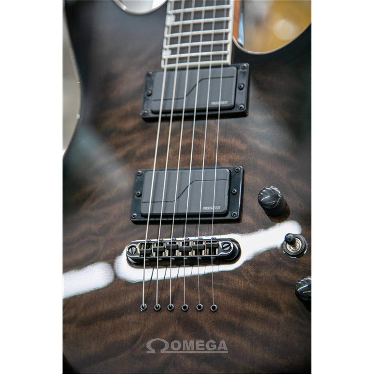 Omega Music ESP LTD JM II Josh Middleton Black Shadow Burst