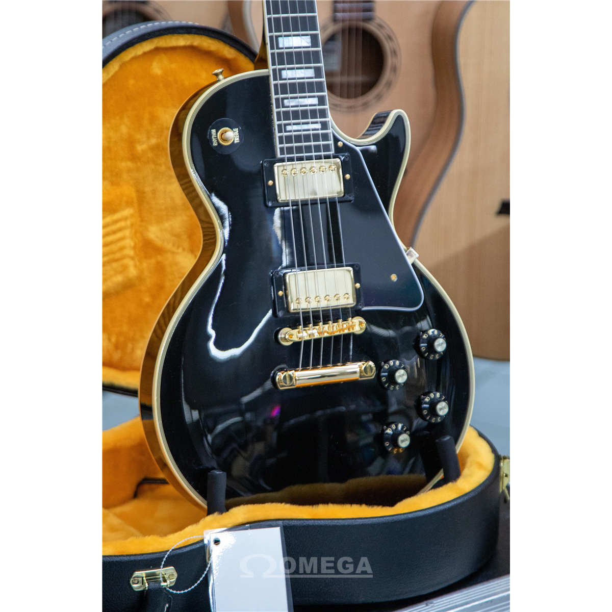 Omega Music | GIBSON 1968 Les Paul Custom Reissue Ebony Omega Music | GIBSON 1968 Les Paul Custom Reissue Ebony
