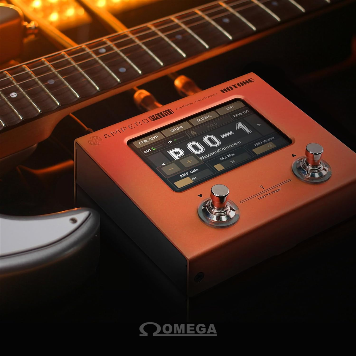 Hotone AP-30BK Pulze Black Combo voor elektrische gitaar Hotone AP-30BK Pulze Black Combo voor elektrische gitaar