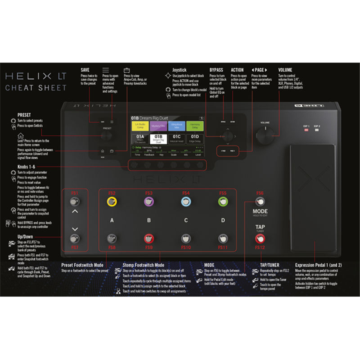 Omega Music | LINE 6 Helix LT Guitar Processor Omega Music | LINE 6 Helix LT Guitar Processor