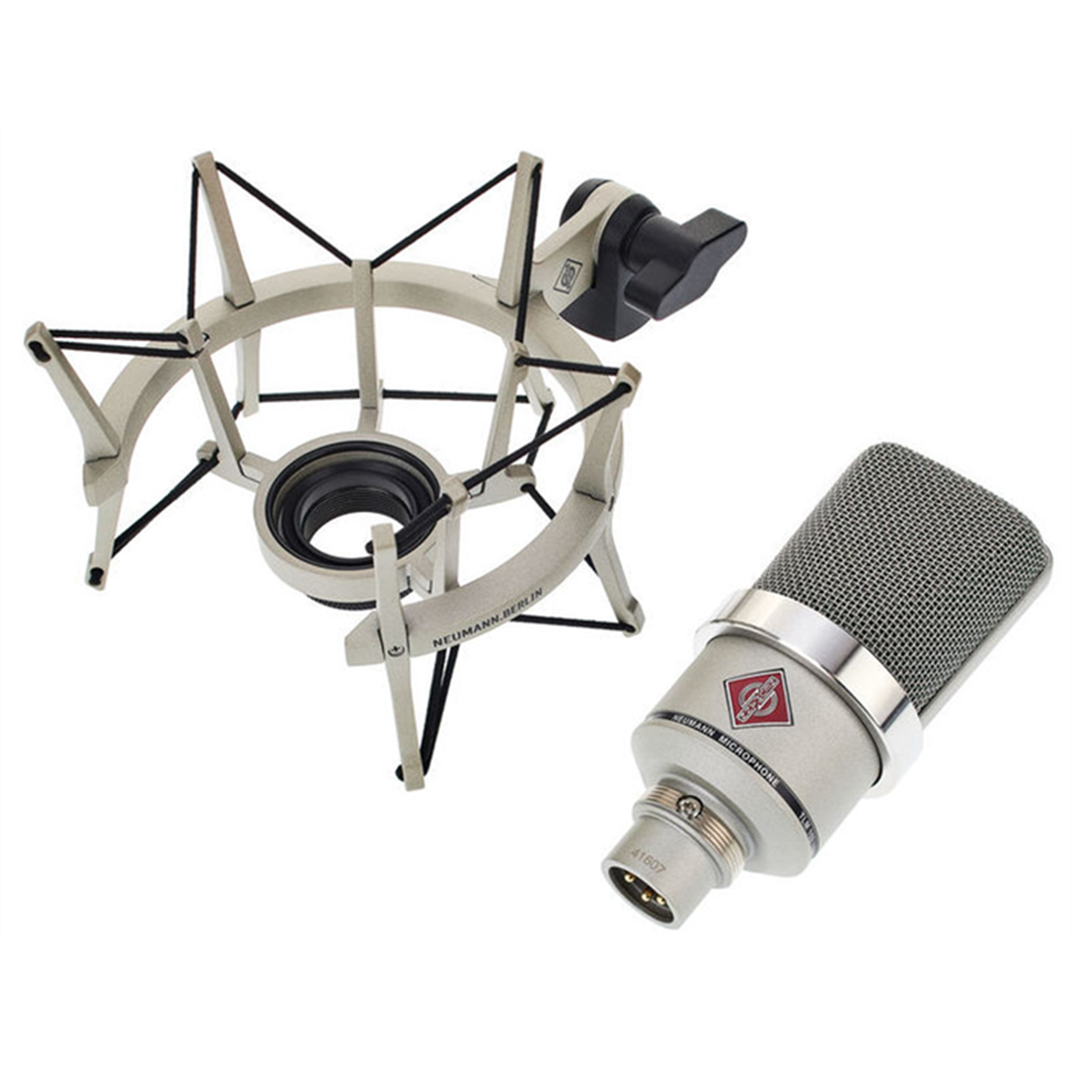 Neumann TLM-102 Studio Condenser Microphone (Nickel), Mic Stand