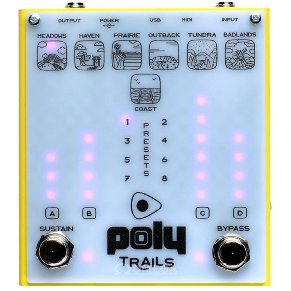 Omega Music | POLY EFFECTS Trails Multi-effects pedal