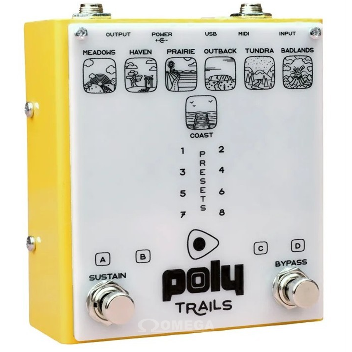 Omega Music | POLY EFFECTS Trails Multi-effects pedal