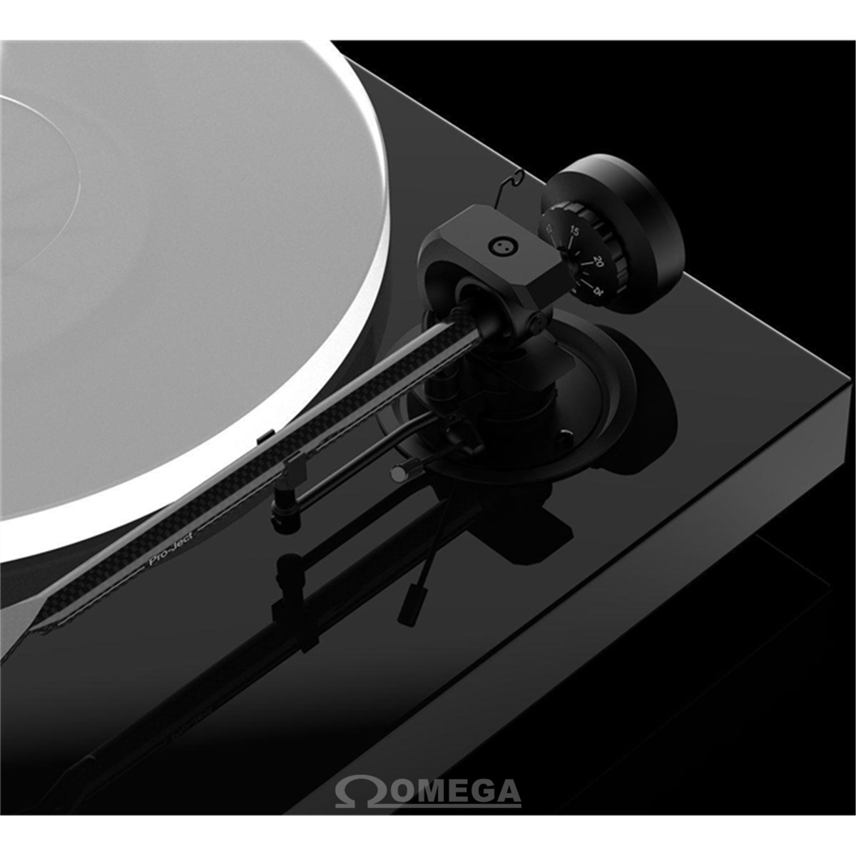 Omega Music  PRO-JECT X1 Noir laqué + cellule Pro-Ject Pick It S2