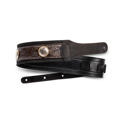 TAYLOR Grand Pacific Nickel Concho Leather Strap 3"