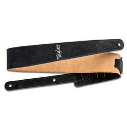TAYLOR Strap Embroidered Suede Black